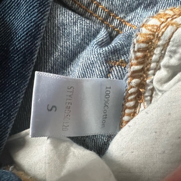 Mustard Seed Cuffed Distressed Denim Shorts - Picture 5 of 7